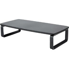 Kensington Monitor Stand Extra Wide, Smartfit Desktop Stand Riser 3 Height Adjustable, Laptop Stand for Desk, PC Stand, Monitor Riser for Monitor Up to 27 inch, Black K52797WW, 2" x 24" x 11.8"