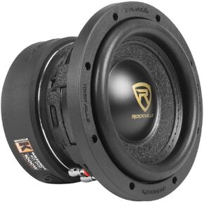 Rockville W65K9D4 6.5" 1000w Peak Car Audio Subwoofer Dual 4-Ohm Sub 250w RMS CEA Rated, Black