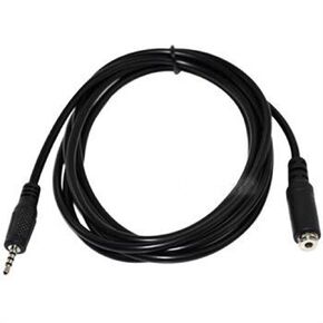 1PC 2.5mm Male to Female Plug 4 Pole Extension Adapter Audio Aux Cable Cord 1.5m