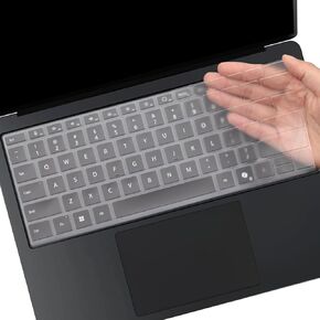 Keyboard Cover for 2024 Microsoft Surface Laptop 7(7th Edition Copilot+ PC) 13.8 /Surface Laptop 7 15 Inch Laptop, US English Layout Keyboard Cover Skin Protector -TPU
