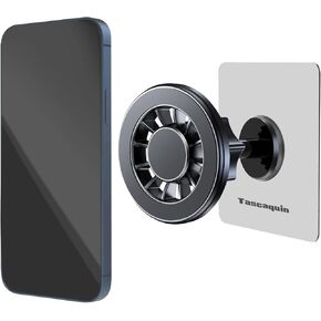 Shower Phone Holder for Magsafe Wall Mount,360° Rotatable Adjustable Phone Mount Stand,Strong Self-adhesive Stick to Wall for Shower Mirror,Bathroom,Kitchen - ideal Gifts for Women,Men (Y-1)