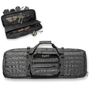TRT Double Rifle Soft Case, Tactical Long Rifle Carrying Soft Protective Bag
