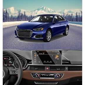 Screen Protector for 2020-2025 Audi A4&A5 2021-2025 Audi Q5 10.1 Inch Tempered Glass Protective Film Navigation Display Infotainment Accessories Car Radio Cover 9H HD Anti-Fingerprint
