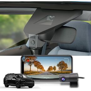 Fitcamx 4K Dash Cam Suitable for Honda Pilot 2023 2024 2025 EX-L Touring Elite Sport Trailsport LX Black Edition, OEM Look, UHD 2160P Video, WiFi & APP, Loop Recording, G-Sensor, Plug&Play, 64GB Card