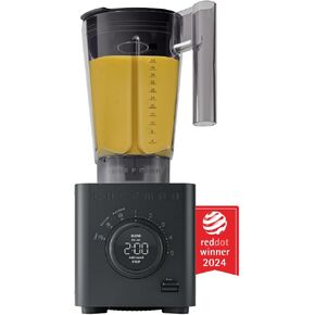 Chefman Obliterator 48 oz Countertop Blender for Smoothies, 1380W Motor to Crush Ice, Nuts, and Frozen Fruit with Stainless Steel Blade, Auto Blend Function, Includes Tamper and Scraper - MIDNIGHT