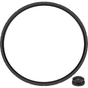 1 Set 09985 Pressure Canner Sealing Ring Gasket & Overpressure Plug, Rubber Pressure Canner Sealing Gasket Parts for Pre-sto 01751 01781 01784 01745 01755 01782 Pressure Cooker (16/18/23 Quart)
