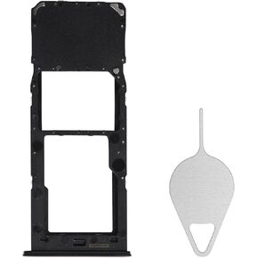 Sim Card Tray Replacement for Samsung Galaxy A23 5G (Single SIM Version) - Black Card Tray Slot Holder Bracket Adapter with Needle Ejector for A23 5G SM-A236U A236U1