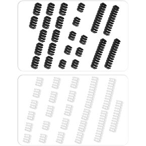 Cable Comb Kit,PSU Cable Combs,CPU Cable Management,48 pcs Set 24-pin x 8,8-pin x 24,6-pin x 16,3mm up to 3.4mm