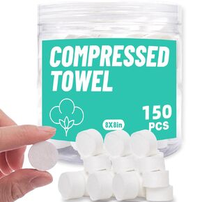 Compressed Towels, Disposable Compressed Face Towels, Thickened Compressed Towels, Portable Cotton Wet Wipes, Coin Paper Towels