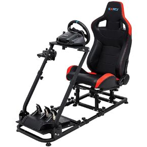 CXRCY Racing Wheel Stand Compatible with Logitech G920 G29 G25 G27, Pro Driving Simulator Cockpit Height Adjustable Gaming,Wheel and Pedals Not Included