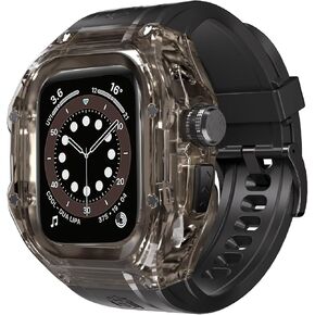 Apple Watch Case 49mm, Protective Rugged Case with Soft Silicone Band and Built-in Screen Protector for Apple Watch Ultra 2 and Ultra
