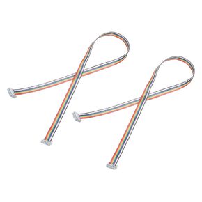 MECCANIXITY IDC Rainbow Wire Flat Ribbon Cable 2.54mm Pitch 20 Pin Connection Line FC Dual Female Gray Connector for DIY Experiment 3.3 Ft Length 2 Pcs