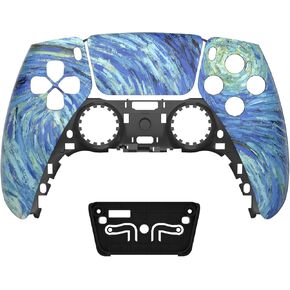Front Shell Touchpad Compatible with PS5 Edge Controller, DIY Replacement Faceplate Custom Touch Pad Cover Set with Thumbsticks for PS5 Controller BDM-010 020 030 040 050