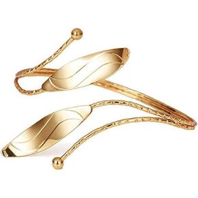 Suoirblss Metal Egyptian Arm Bracelet Upper Arm Cuff Jewelry Arm Bangles Armband for Women Wedding Gypsy Boho Armband