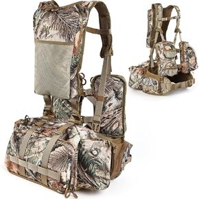 Turkey Vest Adjustable Turkey Vest with Multiple Storage Space Camouflage Gear for Turkey Hunting Practical Design Turkey Hunting Accessories Hunting Clothes Suitable for Men and Women