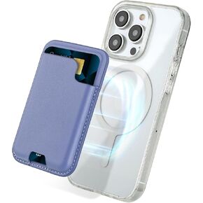 isee Magnetic Card Holder Wallet with MagSafe for iPhone 16/15/14/13/12 Series Holds 2 Cards (Navy)