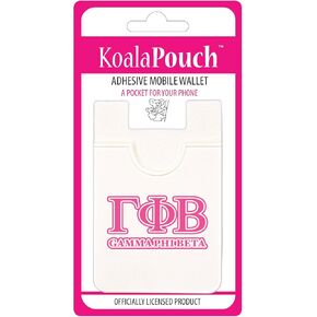 Sorority Shop Gamma Phi Beta - Koala Pouch - Greek Letters Design, Adhesive Cell Phone Wallet
