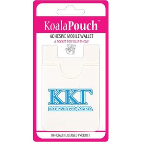 Sorority Shop Kappa Kappa Gamma- Koala Pouch - Adhesive Cell Phone Wallet with KKG Greek Letter Design