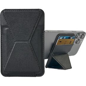 Magnetic Wallet with Adjustable Phone Stand, Compatible with Magsafe for iPhone 12/13/14/15/16, Horizontal and Vertical Viewing Angles, Vegan Leather (Pink) in Kuwait