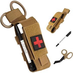 Tactical Tourniquet Pouch Holder Trauma Medical Shear Pouch Tourniquet Kit Molle Tourniquet Holder Tourniquet Case for Outdoor First Aid