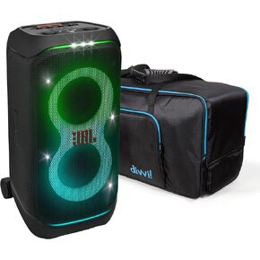 JBL PartyBox Stage 320 Portable Bluetooth Speaker Bundle with divvi! Protective Transport Bag