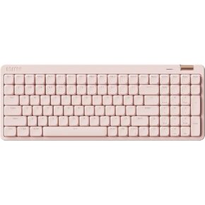 Flow Lite 100 Keys Low Profile Mechanical Keyboard, Swappable Rechargeable Wireless Keyboard with 2.4G Receiver, Bluetooth and Wired Connection for Windows, Mac/Spector Linear Switches (Flamingo)