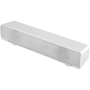 Soundbar,Professional Computer Speakers Multi-Function Stereo Surrounding Deep Bass Sound USB Wired Indoor Music Player Box 3.5mm Input for PC Cellphones (White)
