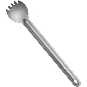 Titanium Long Handle Spork 8.7" Camping Spork, Backpacking Spork Long Titanium Spork Ultra Lightweight Camping Utensil for Backpacking, Camping, Hiking, Travel
