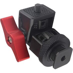 Camera Field Monitor Holder Mount with Cold Shoe Adapter, Tooless Tilt 180° Bracket Holder