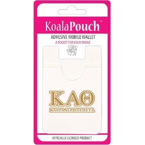 Sorority Shop Kappa Alpha Theta - Koala Pouch - Adhesive Cell Phone Wallet with KAT Greek Letter Design