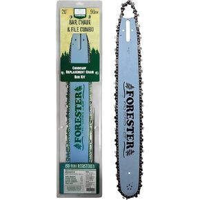 FORESTER 16in Replacement Chainsaw Bar & Chain Combo - 16in Length, 3/8" Pitch, 050 Gauge, D025 Mount, 60 Drive Link - Replacement Chain Saw Parts Kit For Stihl
