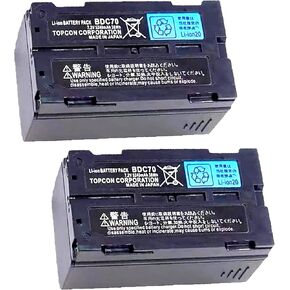 (Pack of 2) BDC70 Battery 7.2V 5240mAh for Topcon BDC70 Li-Ion Battery for Topcon Sokkia Total Station/GPS