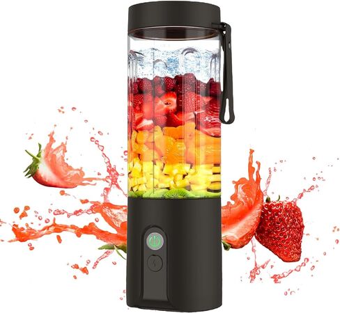 Portable Blender,Personal Size Blender for Shakes and Smoothies, smoothie maker USB-C Rechargeable & Self Cleaning - Quiet Mini Travel Blender with Stainless Steel Blade in Saudi Arabia