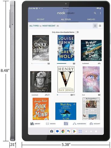 Lenovo Tab M9 9 "HD 64GB WiFi Mediatek Helio G80 Tablet - Android 12 - مع B&N NOOK HD READER (متجدد) in Saudi Arabia