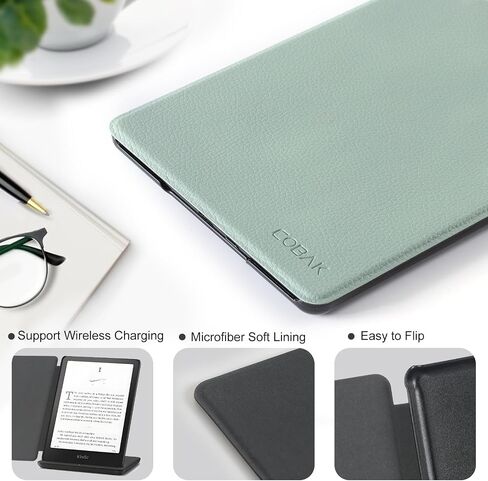 CoBak Case for Kindle Paperwhite 12th Gen 2024 (7") & Kindle Colorsoft Signature Edition - All New PU Leather Cover with Auto Sleep Wake Feature for Kindle Paperwhite Signature 2024 Released in Saudi Arabia