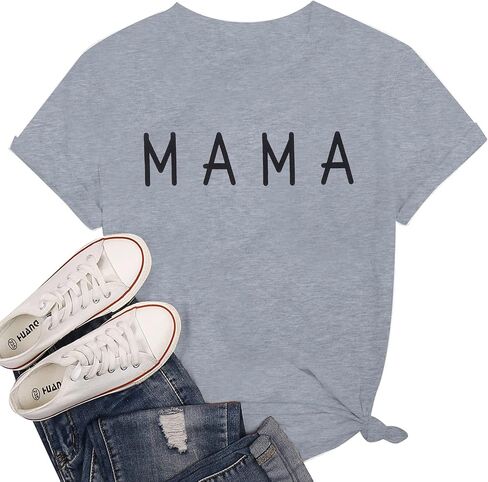 Mama and Mini Shirt Mommy and Me Shirts Mom and Baby Matching Outfits Family Short Sleeve Tees in Kuwait