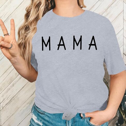 Mama and Mini Shirt Mommy and Me Shirts Mom and Baby Matching Outfits Family Short Sleeve Tees in Kuwait