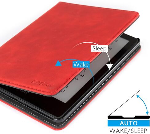 COBAK CASE مع Stand for Kindle Paperwhite 12th Gen 2024 تم إصداره (7 ") و kindle Colorsoft Signature Edition - غطاء جلدي متين مع إيقاظ النوم التلقائي ، فتحة البطاقة ، ميزة حزام اليد in Saudi Arabia