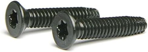1/4-20 x 3 Flat Head Floorboard Thread Cutting Screws, Type F, (Star - Six Lobe Drive), Black Phosphate Finish, Countersunk, T-30 Drive (Carton: 100pcs) Alloy Steel in Saudi Arabia