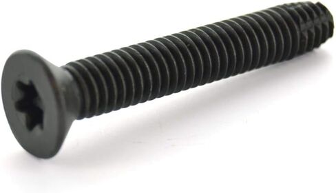 1/4-20 x 3 Flat Head Floorboard Thread Cutting Screws, Type F, (Star - Six Lobe Drive), Black Phosphate Finish, Countersunk, T-30 Drive (Carton: 100pcs) Alloy Steel in Saudi Arabia