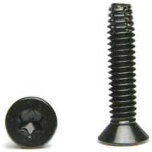 1/4-20 x 3 Flat Head Floorboard Thread Cutting Screws, Type F, (Star - Six Lobe Drive), Black Phosphate Finish, Countersunk, T-30 Drive (Carton: 100pcs) Alloy Steel in Saudi Arabia