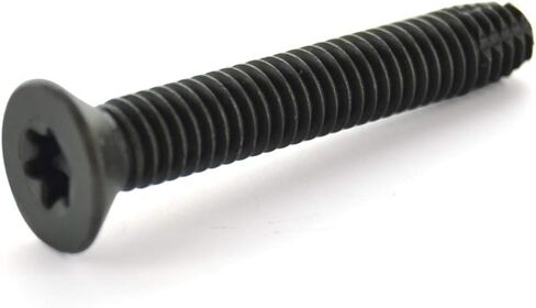 1/4-20 x 3 Flat Head Floorboard Thread Cutting Screws, Type F, (Star - Six Lobe Drive), Black Phosphate Finish, Countersunk, T-30 Drive (Carton: 100pcs) Alloy Steel in Saudi Arabia
