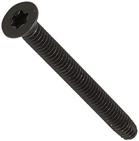 1/4-20 x 3 Flat Head Floorboard Thread Cutting Screws, Type F, (Star - Six Lobe Drive), Black Phosphate Finish, Countersunk, T-30 Drive (Carton: 100pcs) Alloy Steel in Saudi Arabia