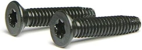 1/4-20 x 3 Flat Head Floorboard Thread Cutting Screws, Type F, (Star - Six Lobe Drive), Black Phosphate Finish, Countersunk, T-30 Drive (Carton: 100pcs) Alloy Steel in Saudi Arabia