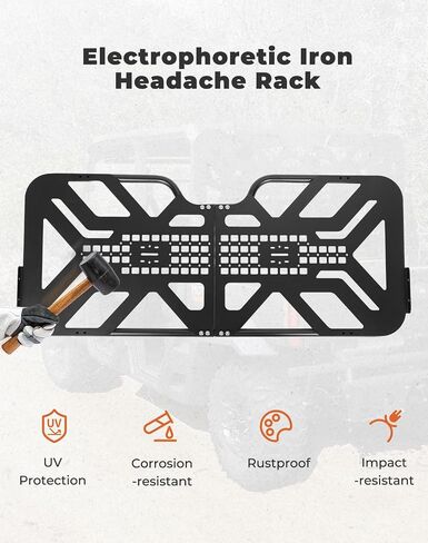 KEMIMOTO Headache Rack Assembly,Heavy Duty Safety Rack Frame Compatible with Can-am Defender HD 5/8 /10 / MAX DPS 2016 2017 2018 2019 2020 2021 2022 2023 2024 Protection Back Window in Saudi Arabia