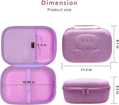 XANAD Hard Case Compatible with Oculus Meta Quest 3/Quest 2/Vision Pro Official Original/Elite Strap Version VR Headset and Touch Controller Accessories, Suitable for Travel and Home Storage(Pink) in Kuwait
