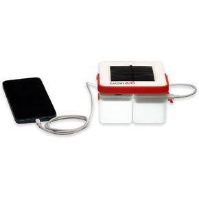 LuminAID Trio Solar Cube Lanterns with Phone Charger - LED Lamp for Camping, Hiking, and Travel - Emergency Light for Power Outages, Hurricane, Survival Kits