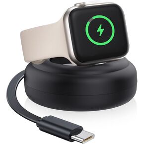 𝟐𝟎𝟐𝟓 𝐔𝐩𝐠𝐫𝐚𝐝𝐞𝐝 for Apple Watch Retractable Charger Stand, Portable Wireless Magnetic Fast Charging Station with 2.8 ft Retractable USB C Cable for iWatch Series Ultra/10/9/8/7/6/SE/5/4/3/2