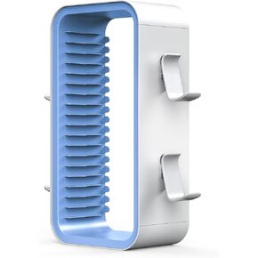 Video Games Discs Storage Tower for PS5/PS4/XBOX/NS,Store 18 Games with 4 Controller Holders (Blue)