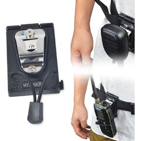 Universal Tactical CB Radio/CB Microphone Holster for Waist Belt Accessories, Walkie-Talkie Belt Clip Holder for President Randy Ⅱ Ⅲ Cobra Midland CB Mic